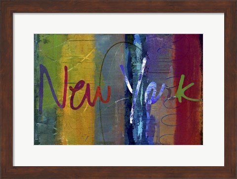 Framed Abstract New York Print