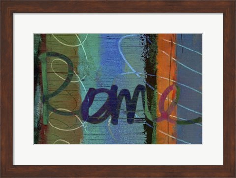 Framed Abstract Rome Print