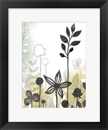 Framed Sketchbook Garden II Print