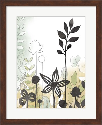 Framed Sketchbook Garden II Print
