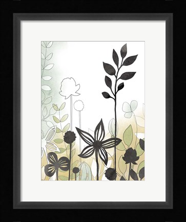 Framed Sketchbook Garden II Print