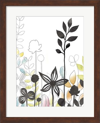 Framed Sketchbook Garden IV Print