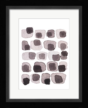 Framed Grey Slate IV Print