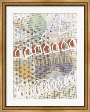 Framed Home Grid I Print