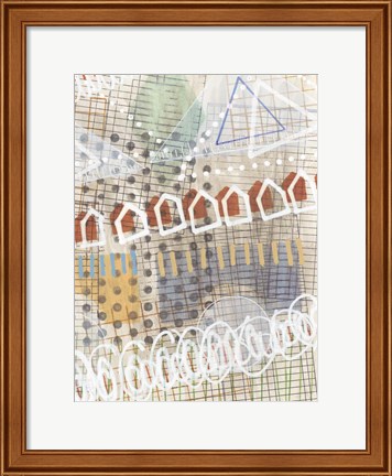 Framed Home Grid I Print