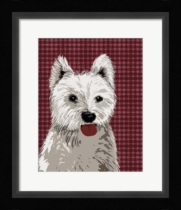 Framed West Highland Terrier Plain Print