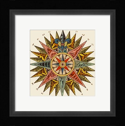 Framed Nautical Star Print