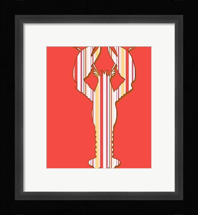 Framed Fruit De Mer Lobster on Coral Print