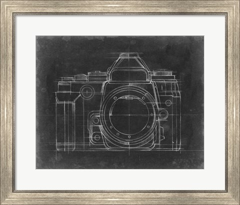 Framed Camera Blueprints IV Print