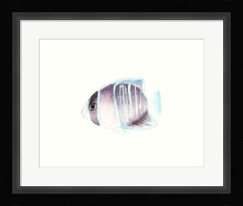 Framed Watercolor Tropical Fish III Print