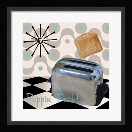 Framed Fifties Kitchen I Print
