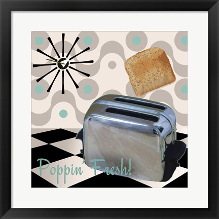 Framed Fifties Kitchen I Print