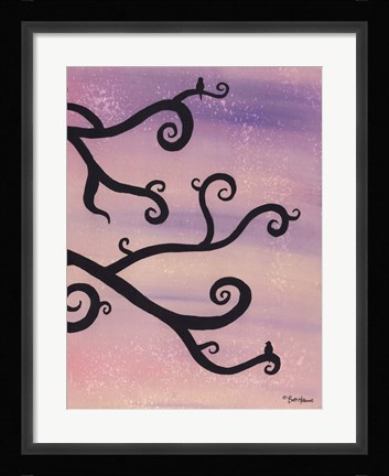 Framed Competing for Her Love III Print