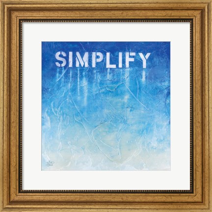 Framed Simplify Print