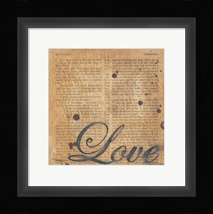 Framed Love Print