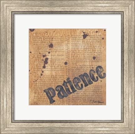Framed Patience Print