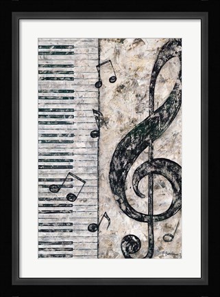 Framed Symphony in Piano Print
