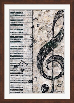 Framed Symphony in Piano Print
