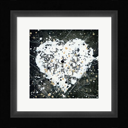 Framed Emotions Scenes White Heart Print