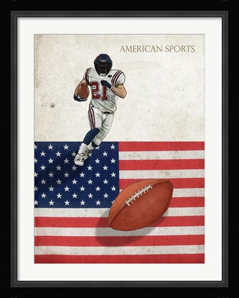 Framed American Sports: Football 1 Print