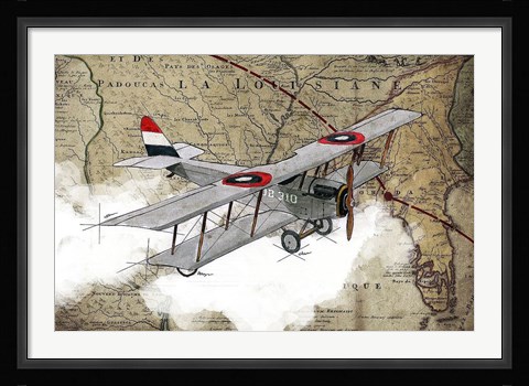 Framed Biplane 4 Print