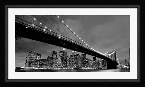 Framed Brooklyn Bridge View Print