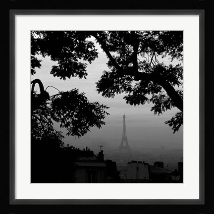 Framed Eiffel Tower View 1 Print