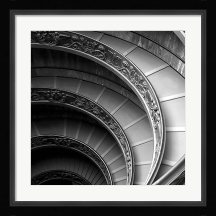Framed Spiral Staircase No. 1 Print
