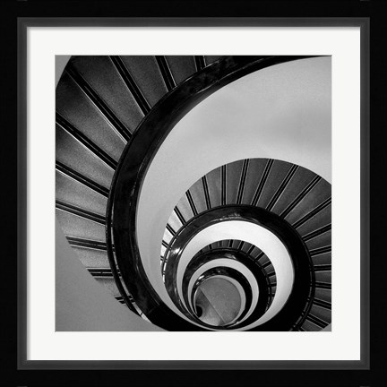 Framed Spiral Staircase No. 3 Print