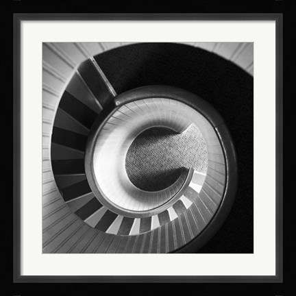 Framed Spiral Staircase No. 4 Print