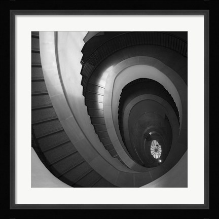 Framed Spiral Staircase No. 5 Print