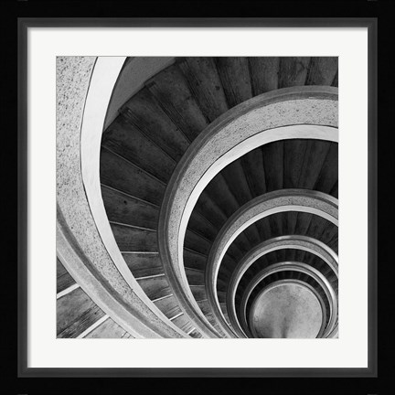 Framed Spiral Staircase No. 6 Print
