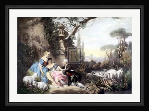 Framed Charms of Country Life Print