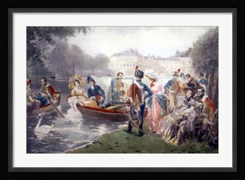 Framed Glorious Days of Fontainebleau Print