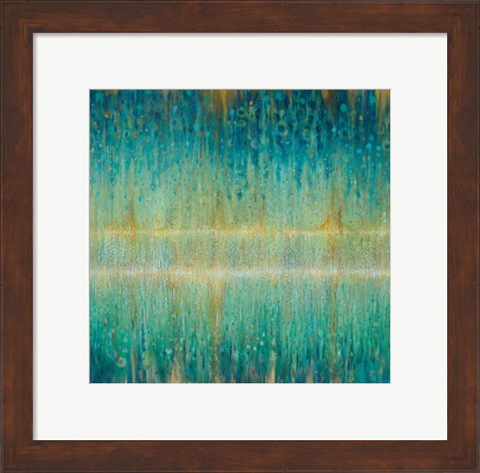 Framed Rain Abstract I Print