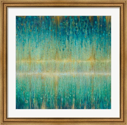 Framed Rain Abstract I Print