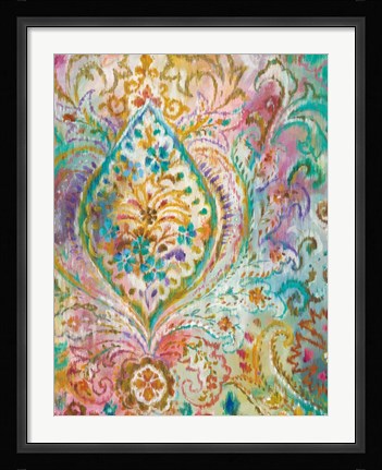 Framed Boho Paisley II Print
