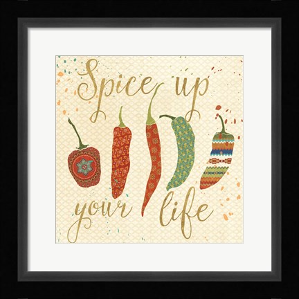 Framed Mexican Fiesta V Print