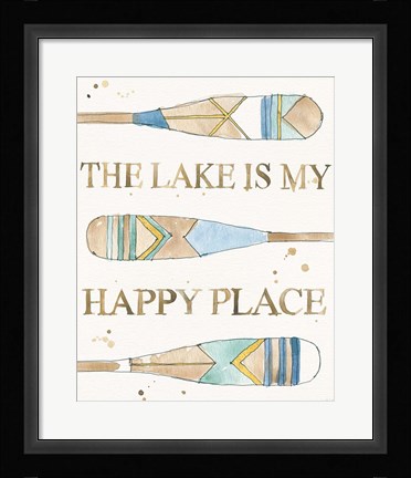 Framed Lakehouse III Print