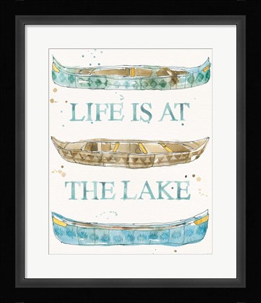 Framed Lakehouse IV Print