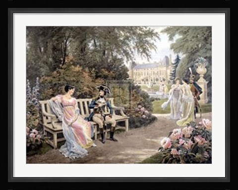 Framed Bonaparte and Joseine Print