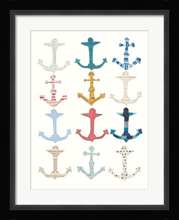 Framed Wind and Waves V Print