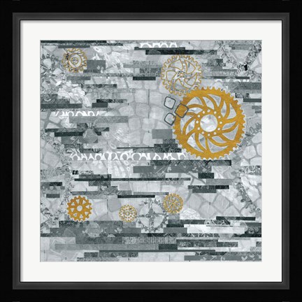 Framed EU Timetable I BW Print