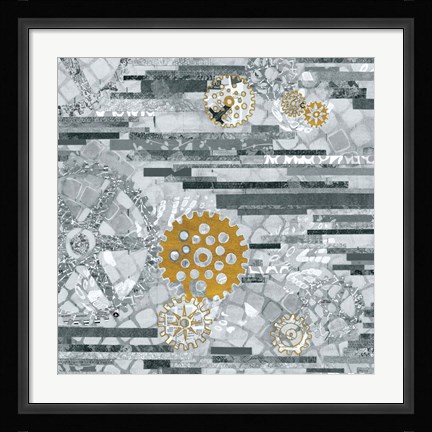 Framed EU Timetable II BW Print