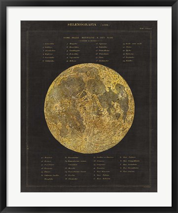 Framed Astronomical Chart I Print