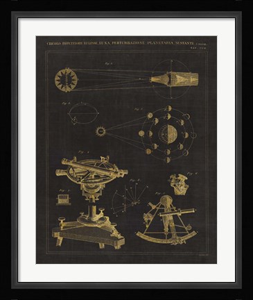 Framed Astronomical Chart II Print