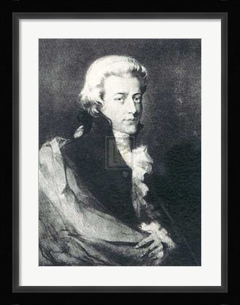 Framed Fr hendrich Rumpf - Mozart (A) 20x26 Art Print