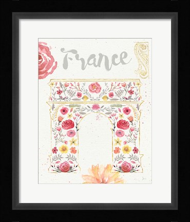 Framed Paris Blooms II Print