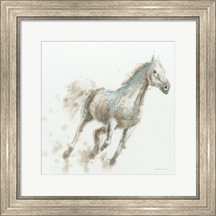 Framed Stallion I Print