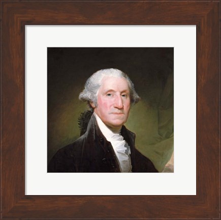 Framed George Washington, 1795 -Detail Print